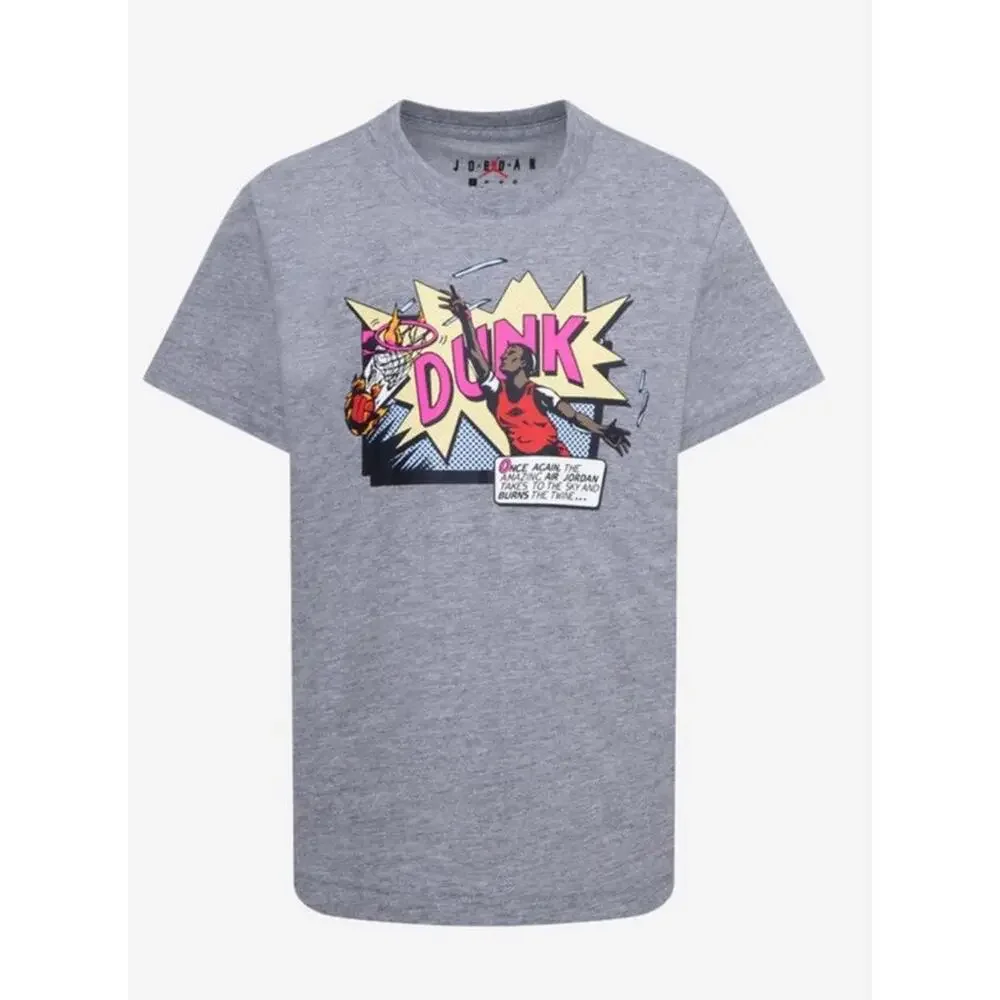 $38 Nike Men's Air Jordan Brand Dunk Tee Grey/Multi FZ1939-091 L - Picture 2 of 2